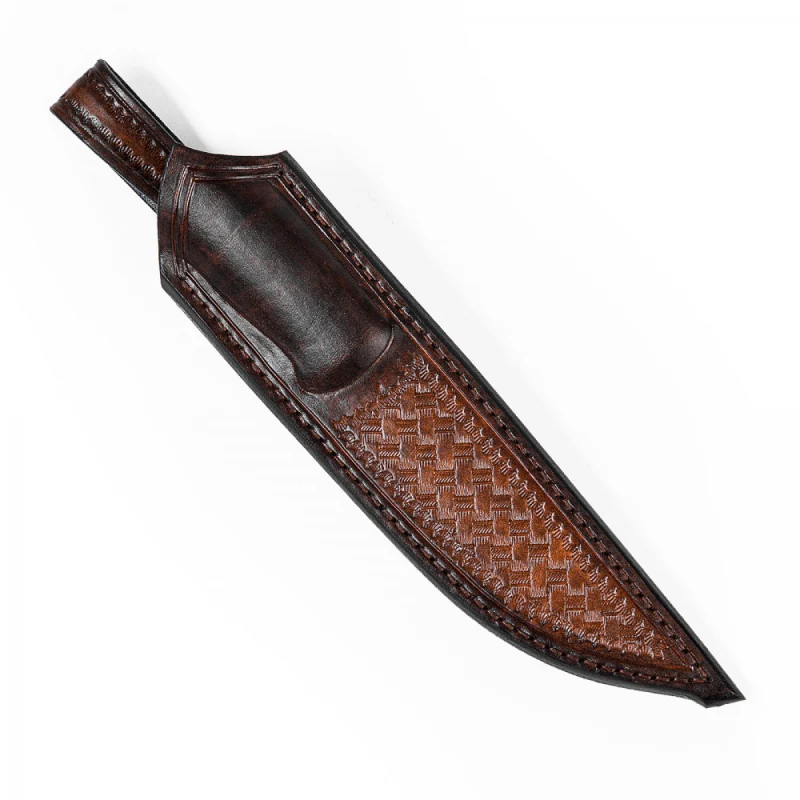 Кожаные ножны с тиснением &laquo;Корзинка&raquo; 2 фото