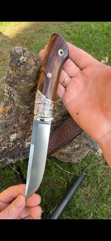 Нож ручной работы. Комплект №1 ТО Бурова Сергея. видео